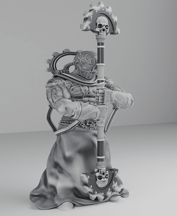 ADEPTUS MECHANICUS - FULGURITE ELECTRO PRIEST WARRIOR 2 W40K 3d model