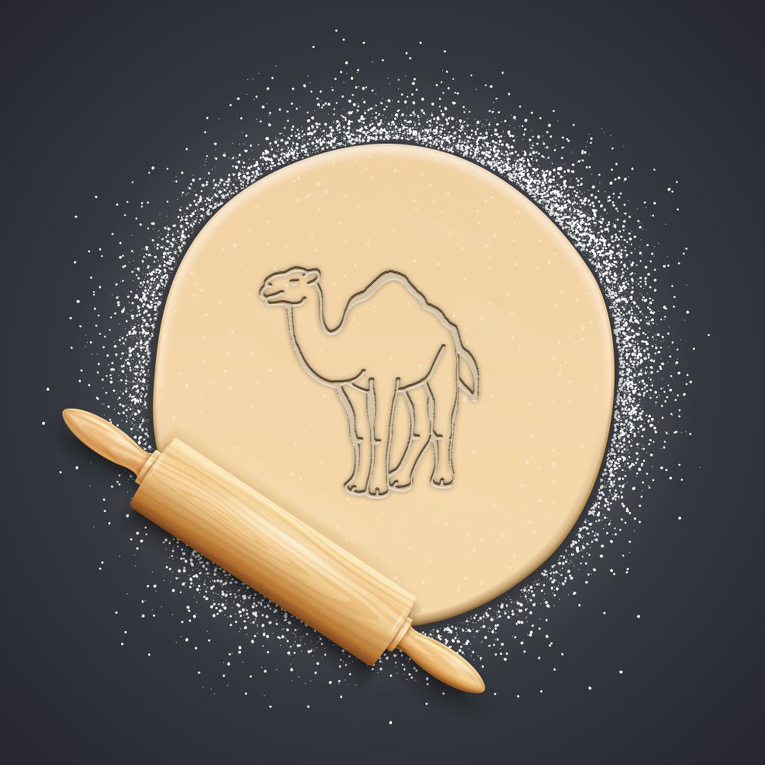 Camel Cookie Cutter, Biscuit Cutter 3d model