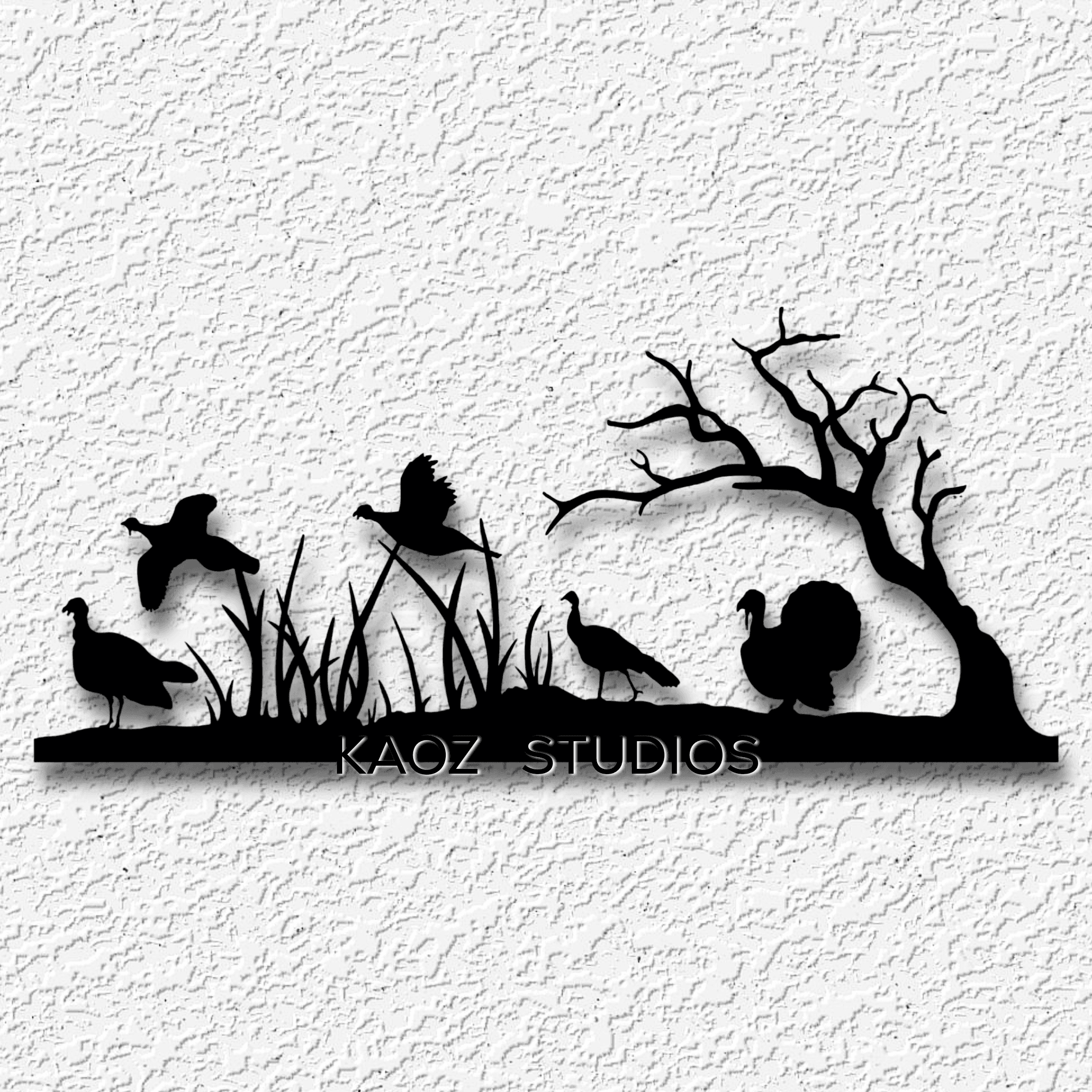 Wild Turkey wall art Turkies wall decor nature decoration 3d model