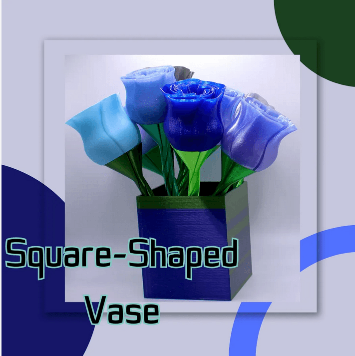 Square Divided Vase/Container 3d model