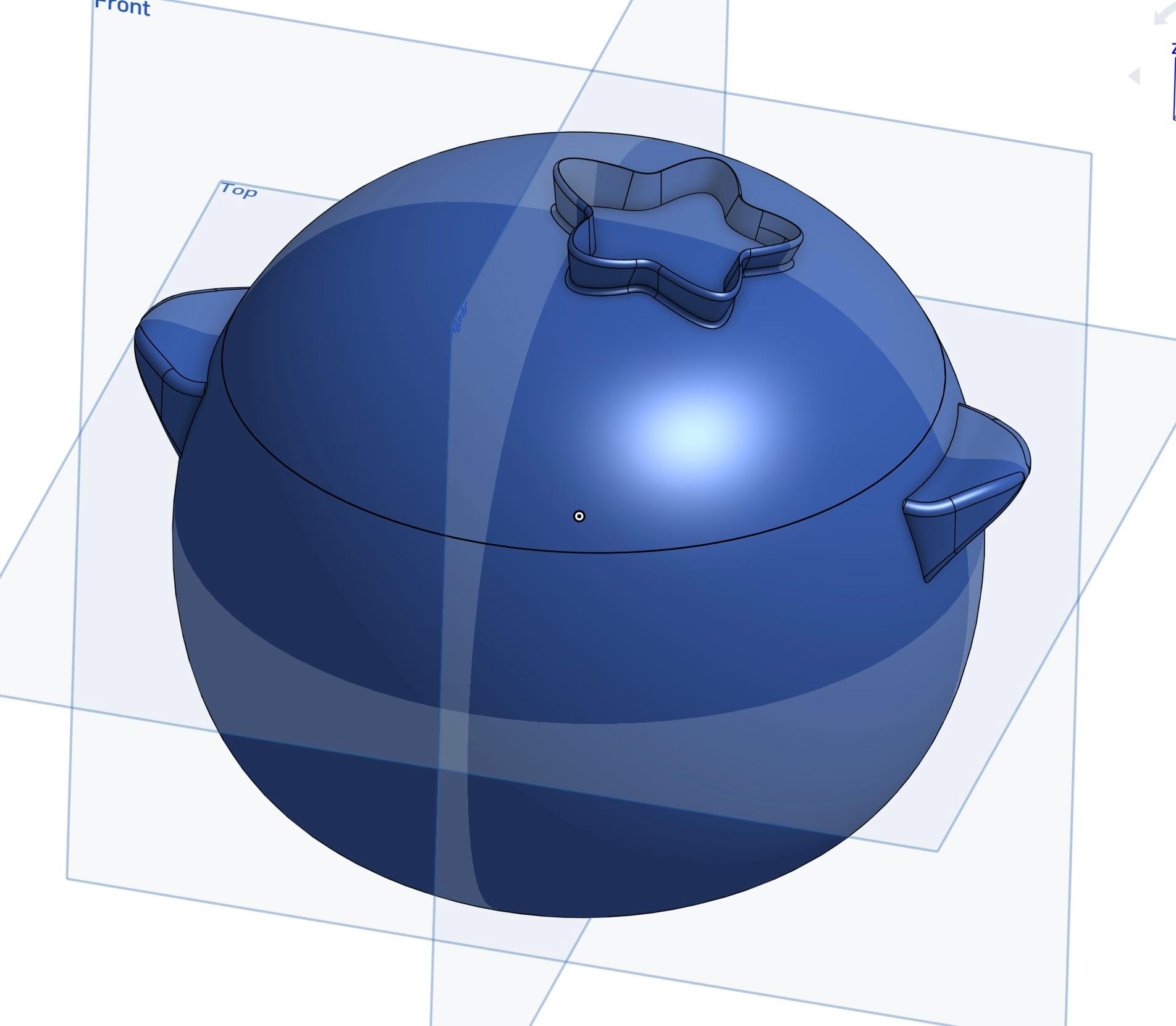 Blueberry Container 3d model
