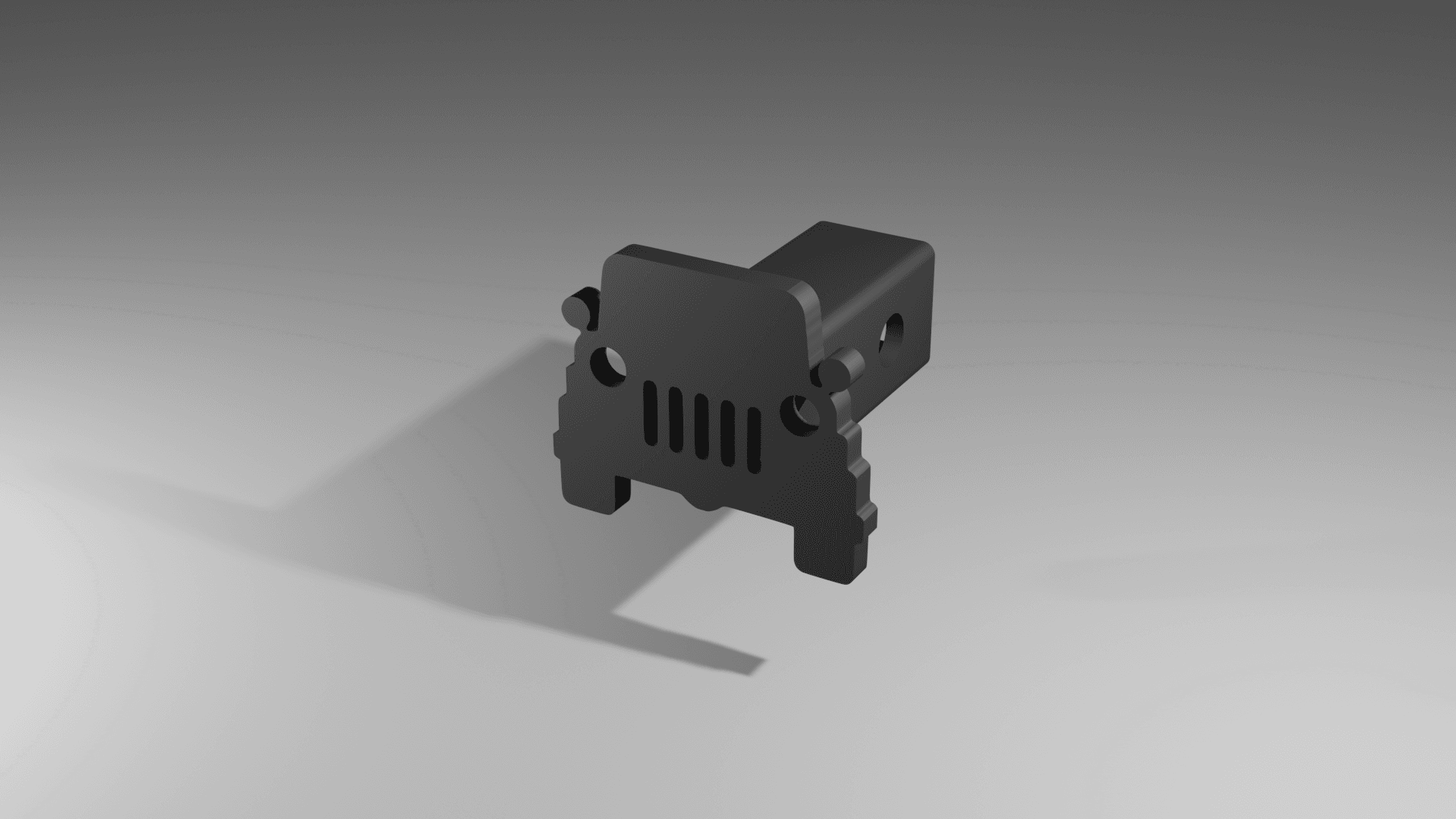 Trailer Hitch Cover  3d model