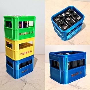 Nine V battery crate #FunctionalArt 3d model
