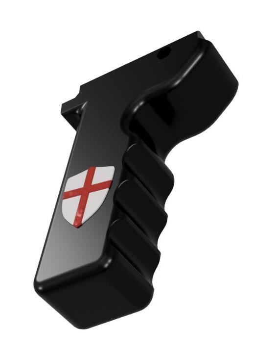 Grip Foregrip Paintball Gotcha Magfed Crusader Shield Emblem 3d model