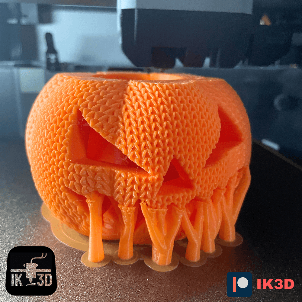 Knitted Pumpkin Jack-O-Lantern 3d model