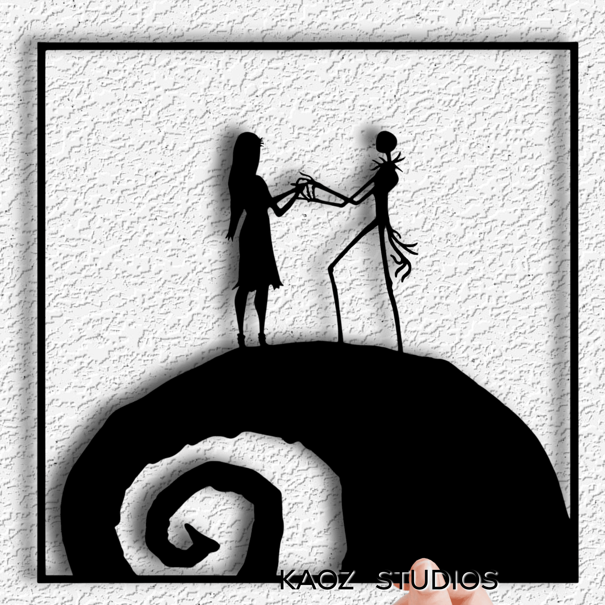 Jack and Sally wall art The Nightmare Before Christmas wall decor 3d model