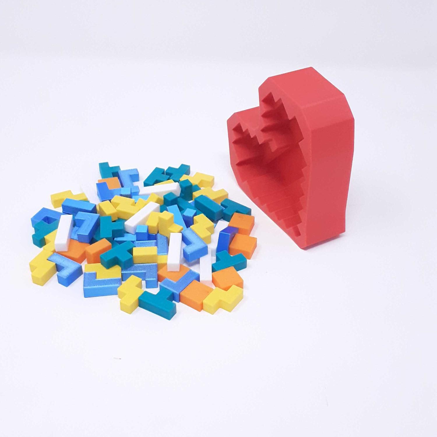 HEART LOGIC PUZZLE SET 3d model