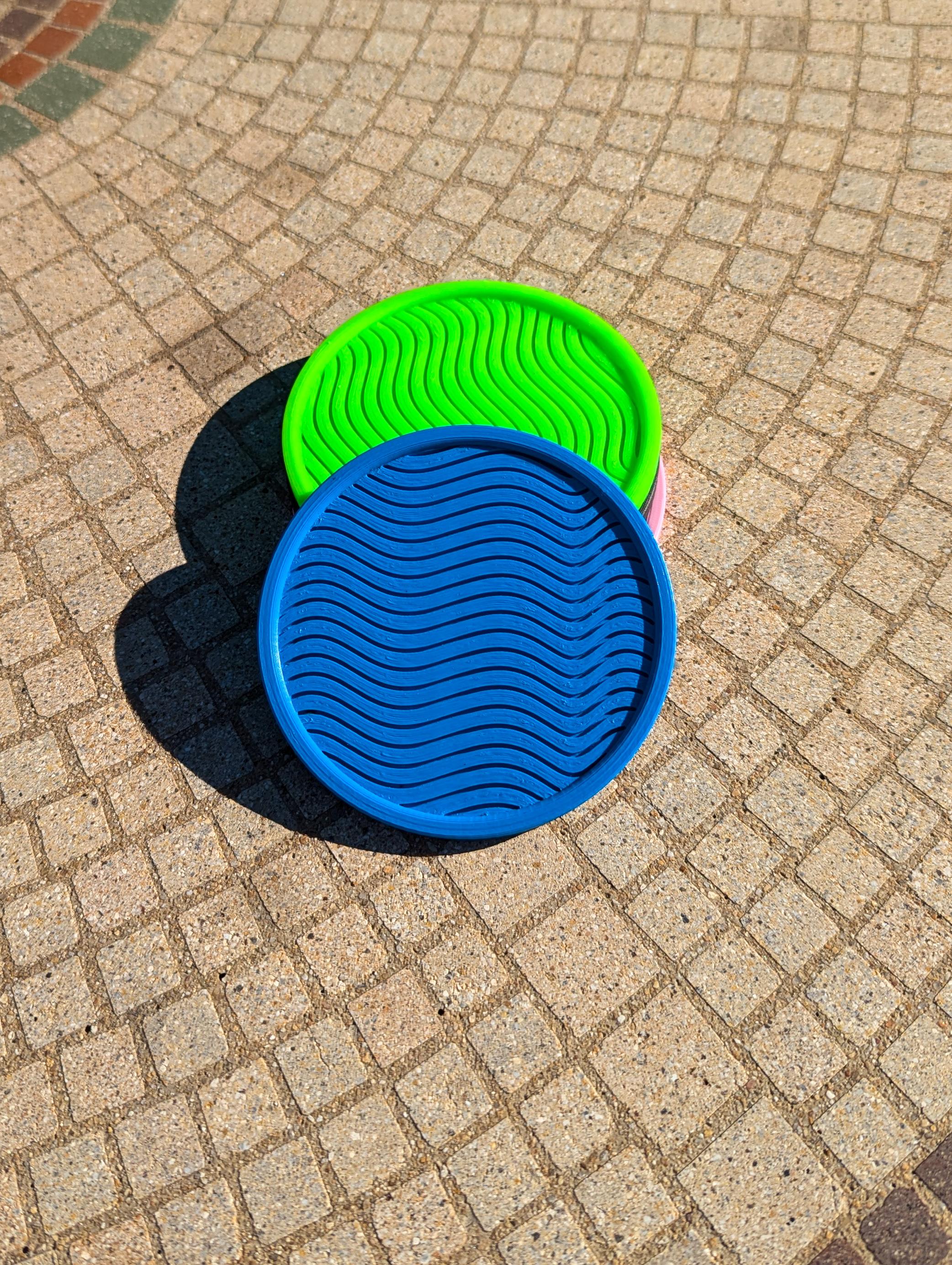 Wavy Drink Coaster 3d model