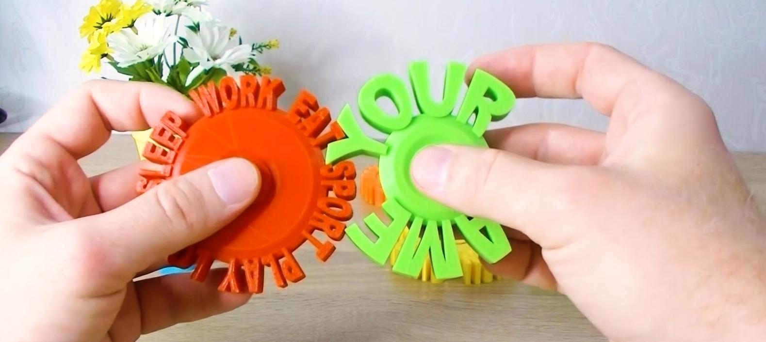 APP TO CREATE TEXT SPINNERS 3d model