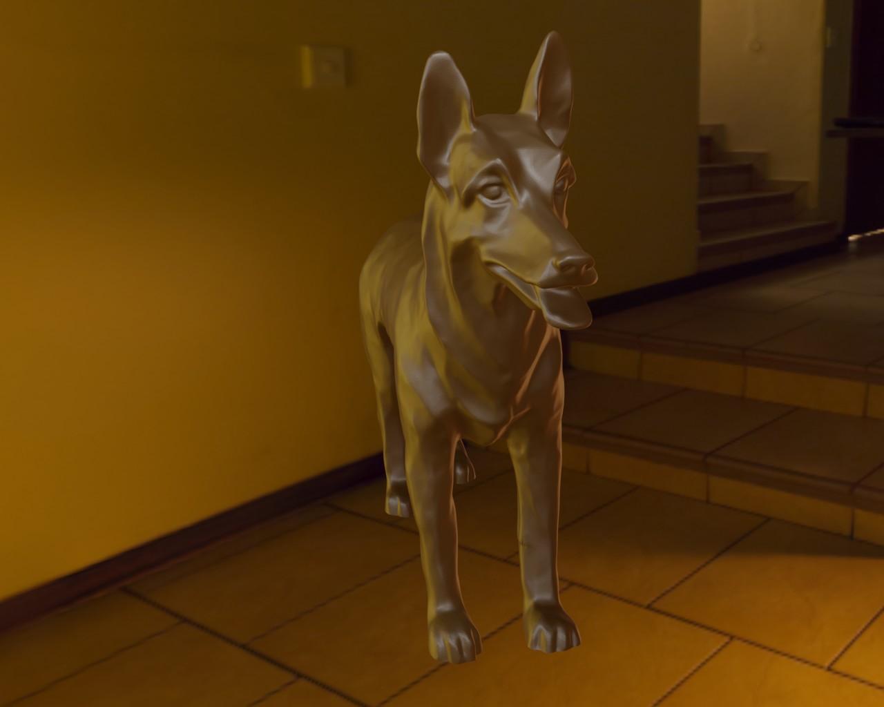 German shepherd 3d model