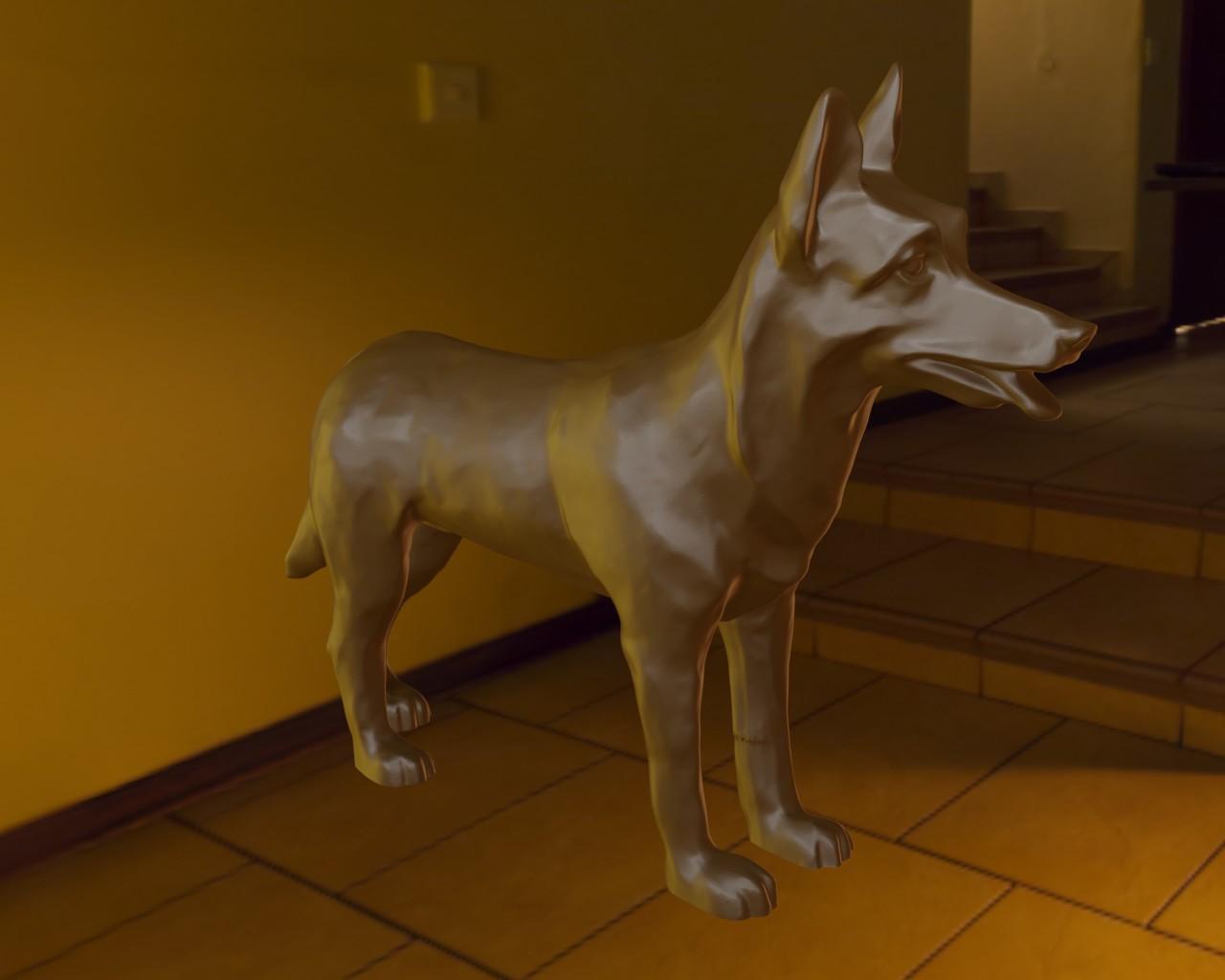 German shepherd 3d model