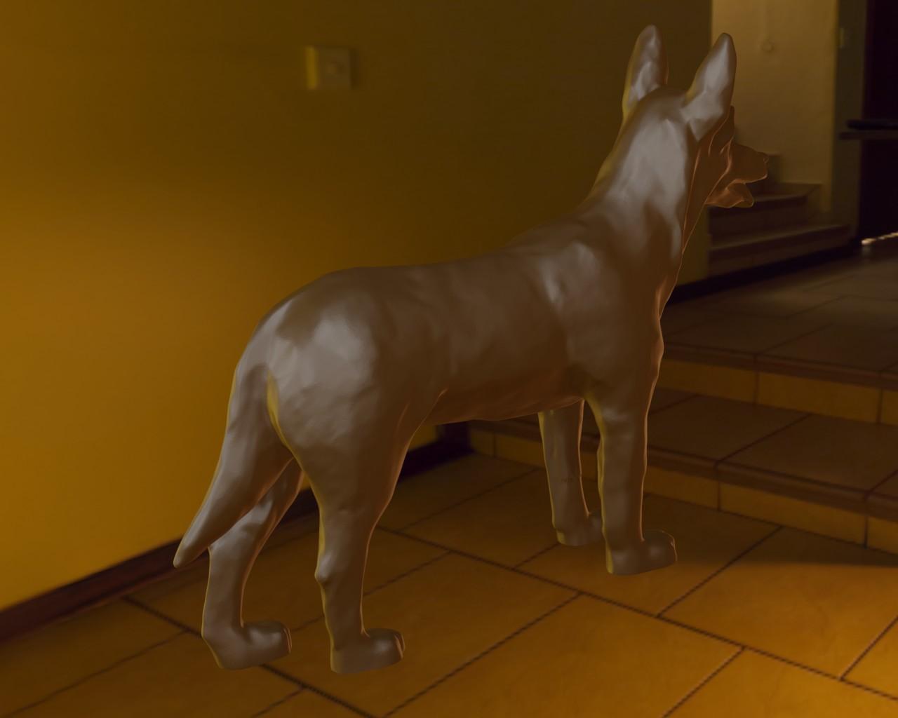 German shepherd 3d model