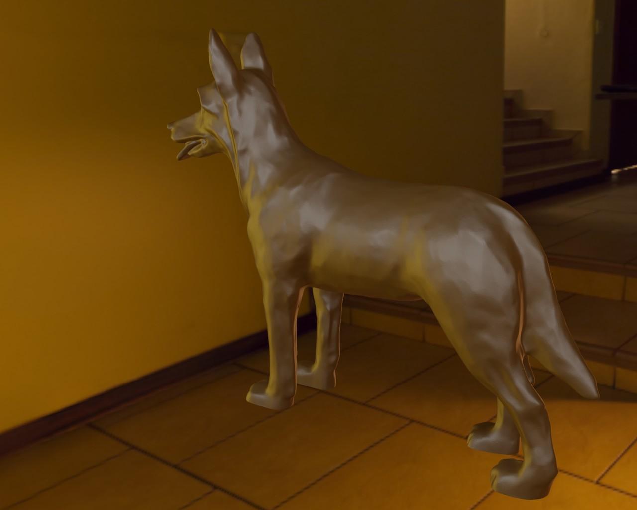 German shepherd 3d model