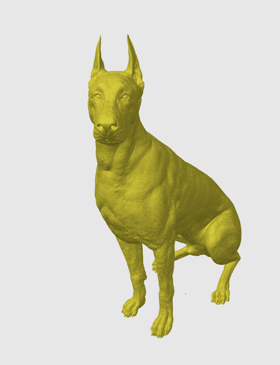 Doberman Statue 3d model