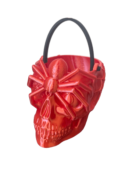 Sugar Skull Spider Figurine / Container / Candy Bucket Bundle No Supports 3d model