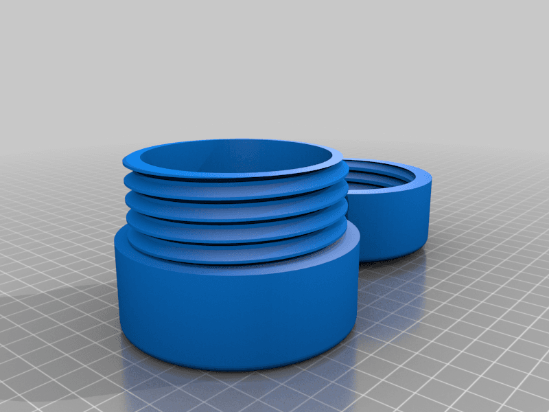 Small round storage container for your Dice or Stash with Screw Cap 3d model