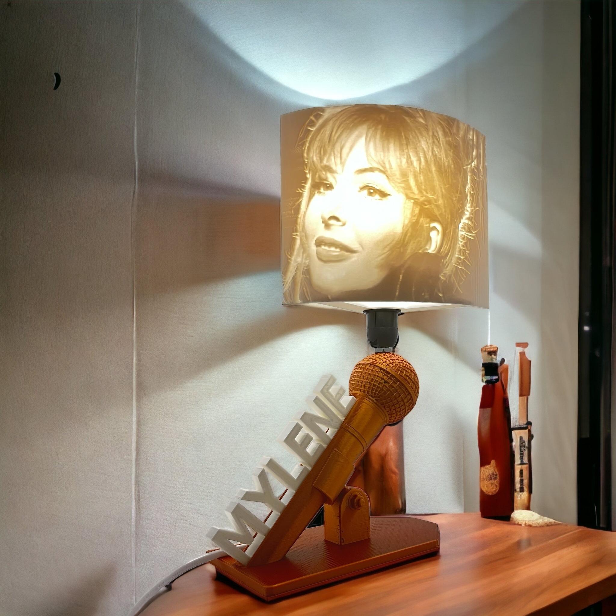 mylene-farmer-lamp-e14 3d model