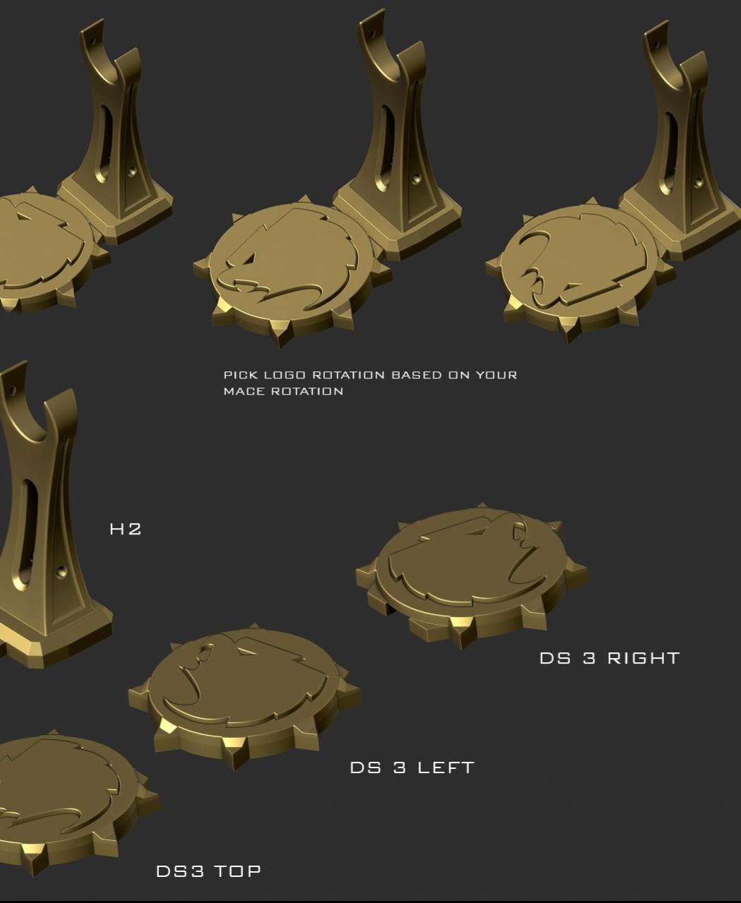 Hawkman stand for the Mace 3d model