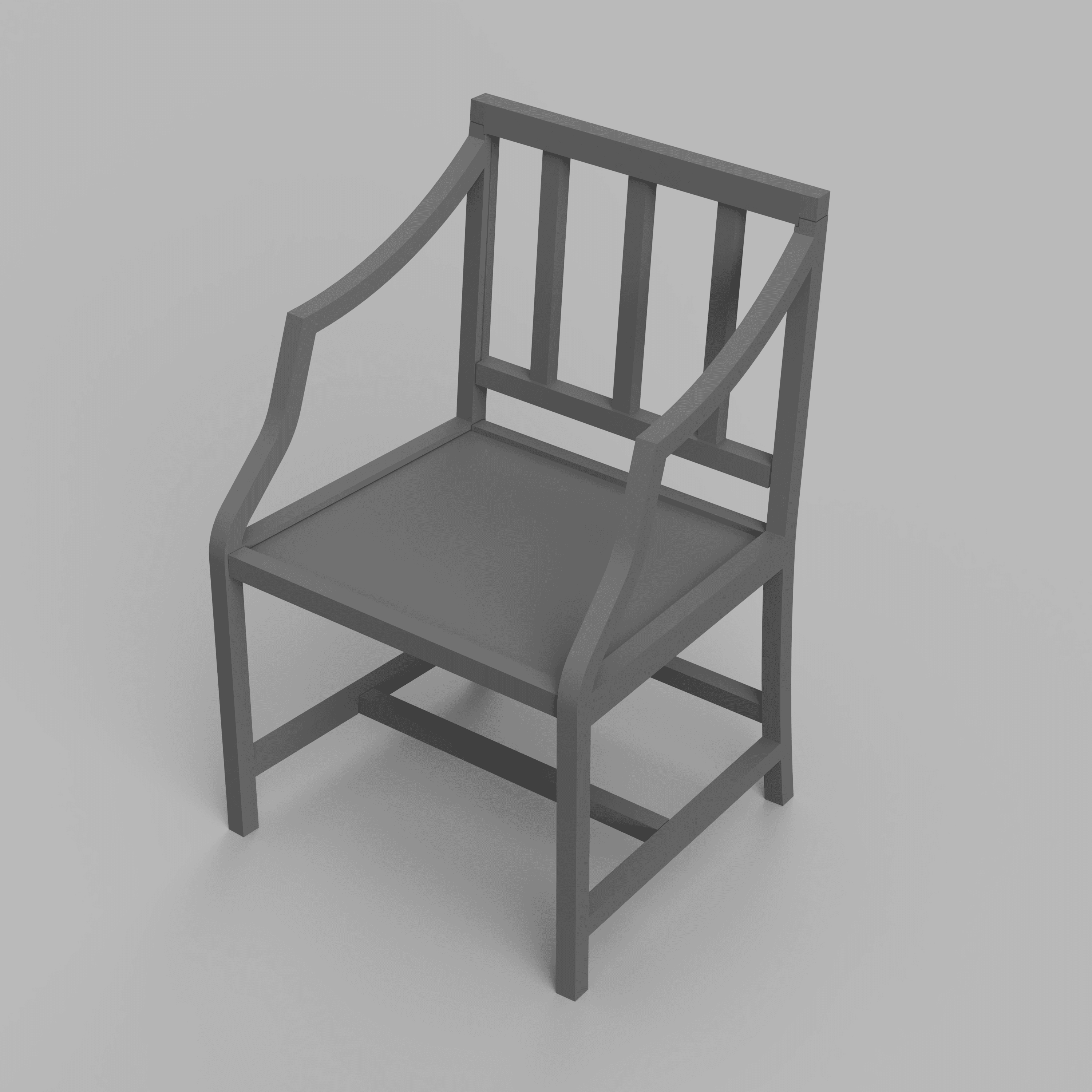 1/12 Scale Miniature Chair STL 3d model