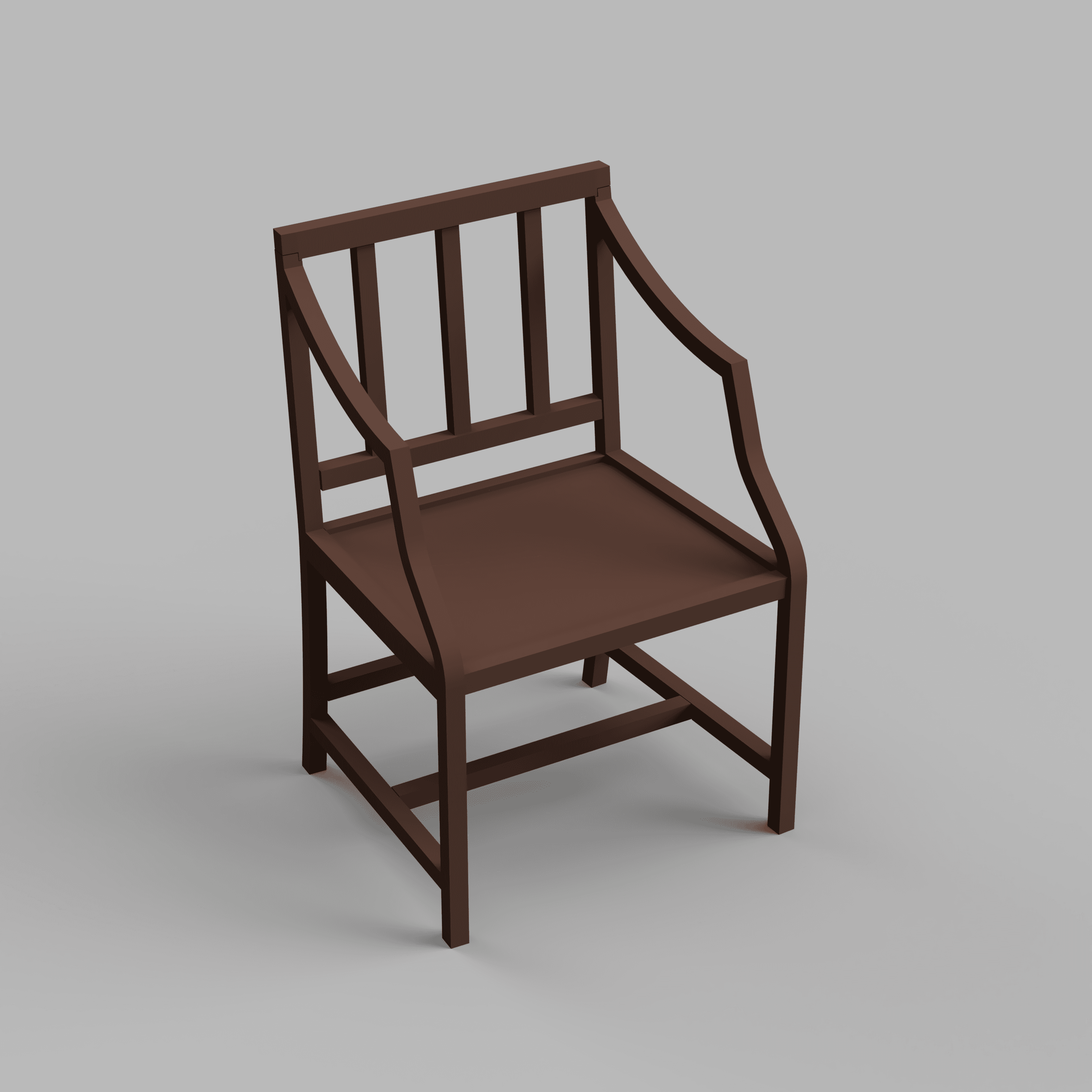 1/12 Scale Miniature Chair STL 3d model