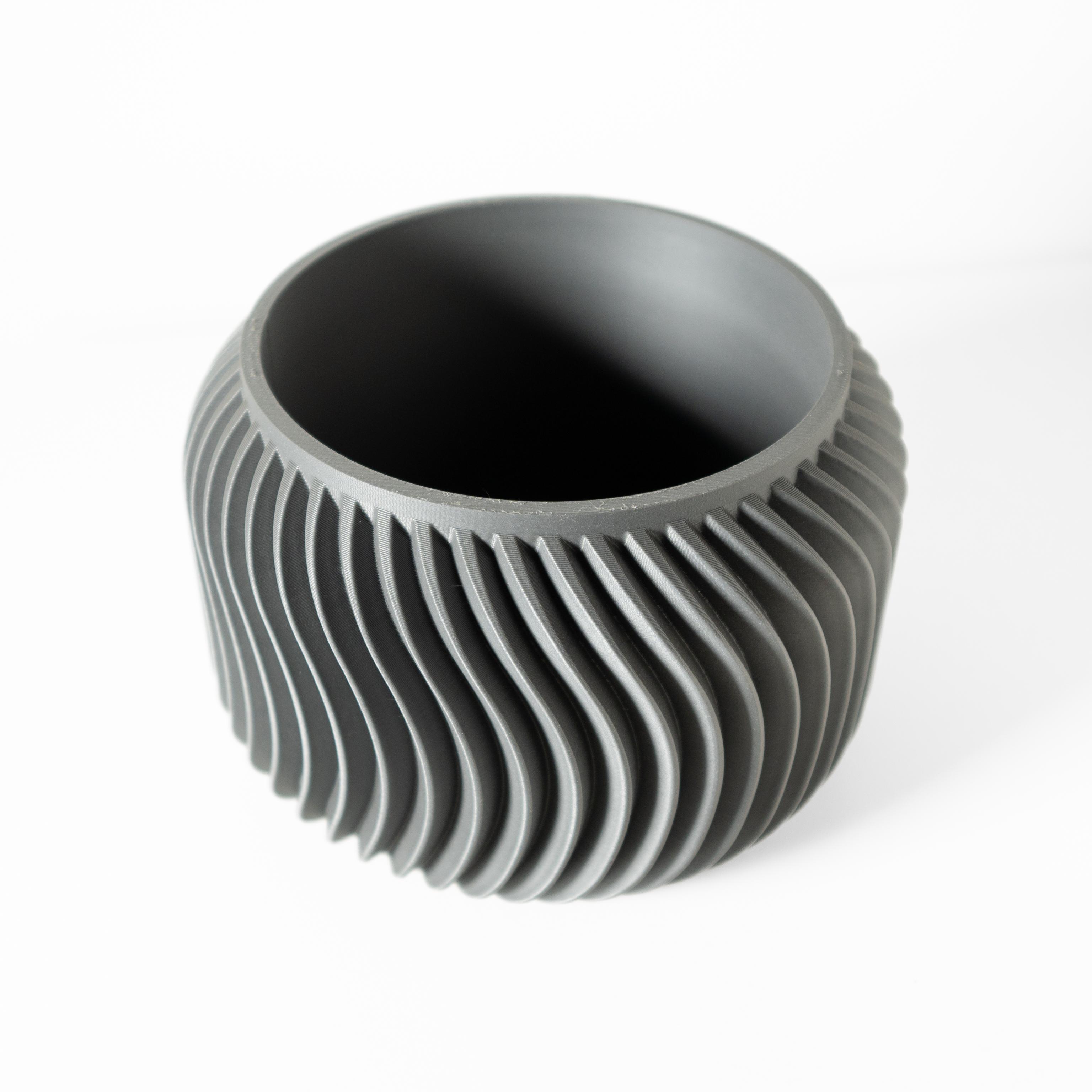The Vilex Planter Pot with Drainage Tray & Stand: Modern and Unique Home Decor for Plants 3d model