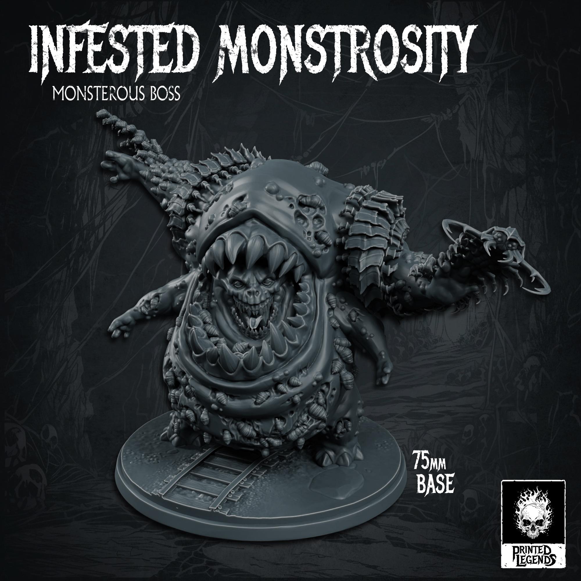 Infested Monstrosity (75mm Base) 3d model