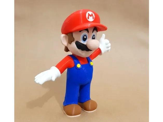 Mario from Super Mario videogames (Assembly Version) 3d model