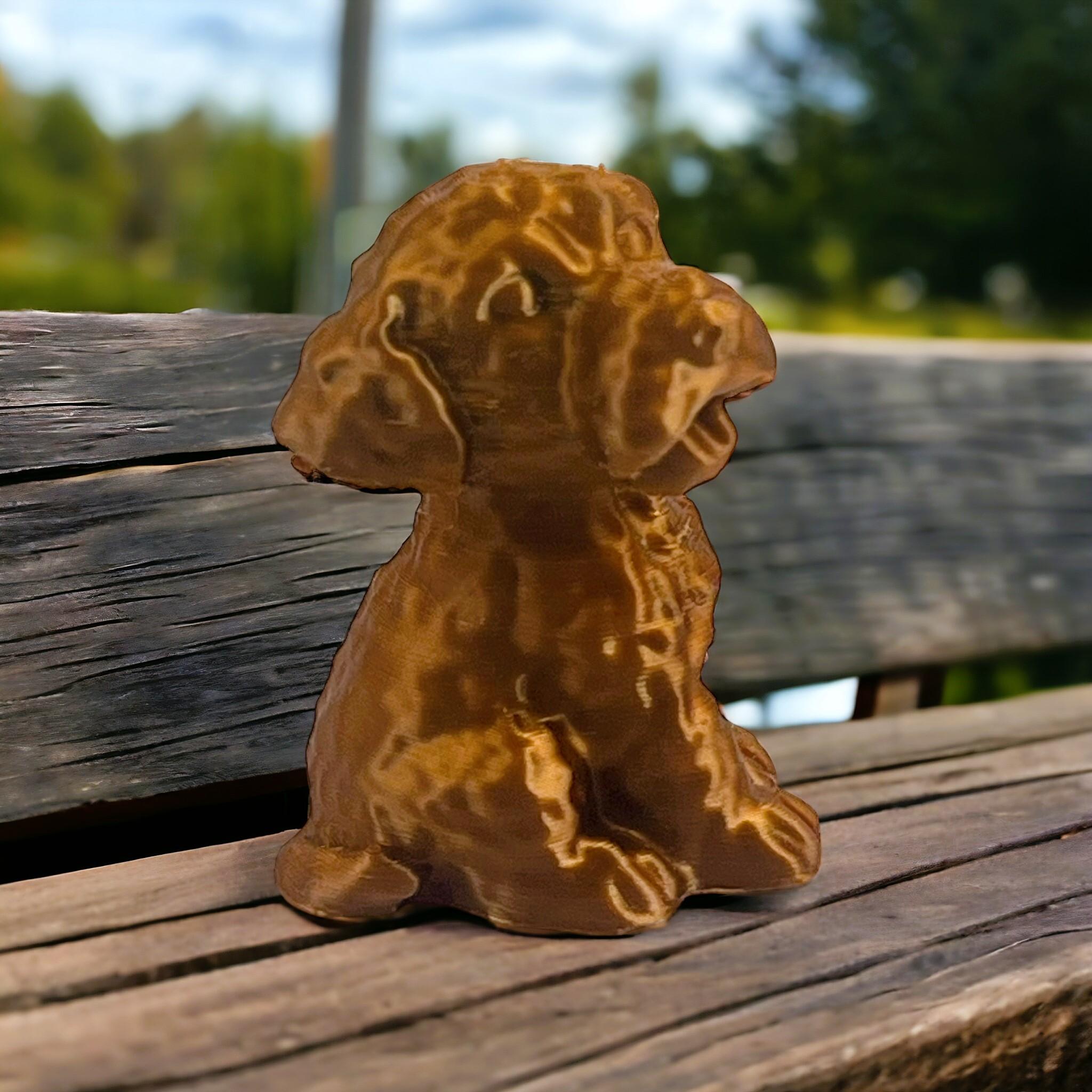 micro dog baby epagneul breton 3d model