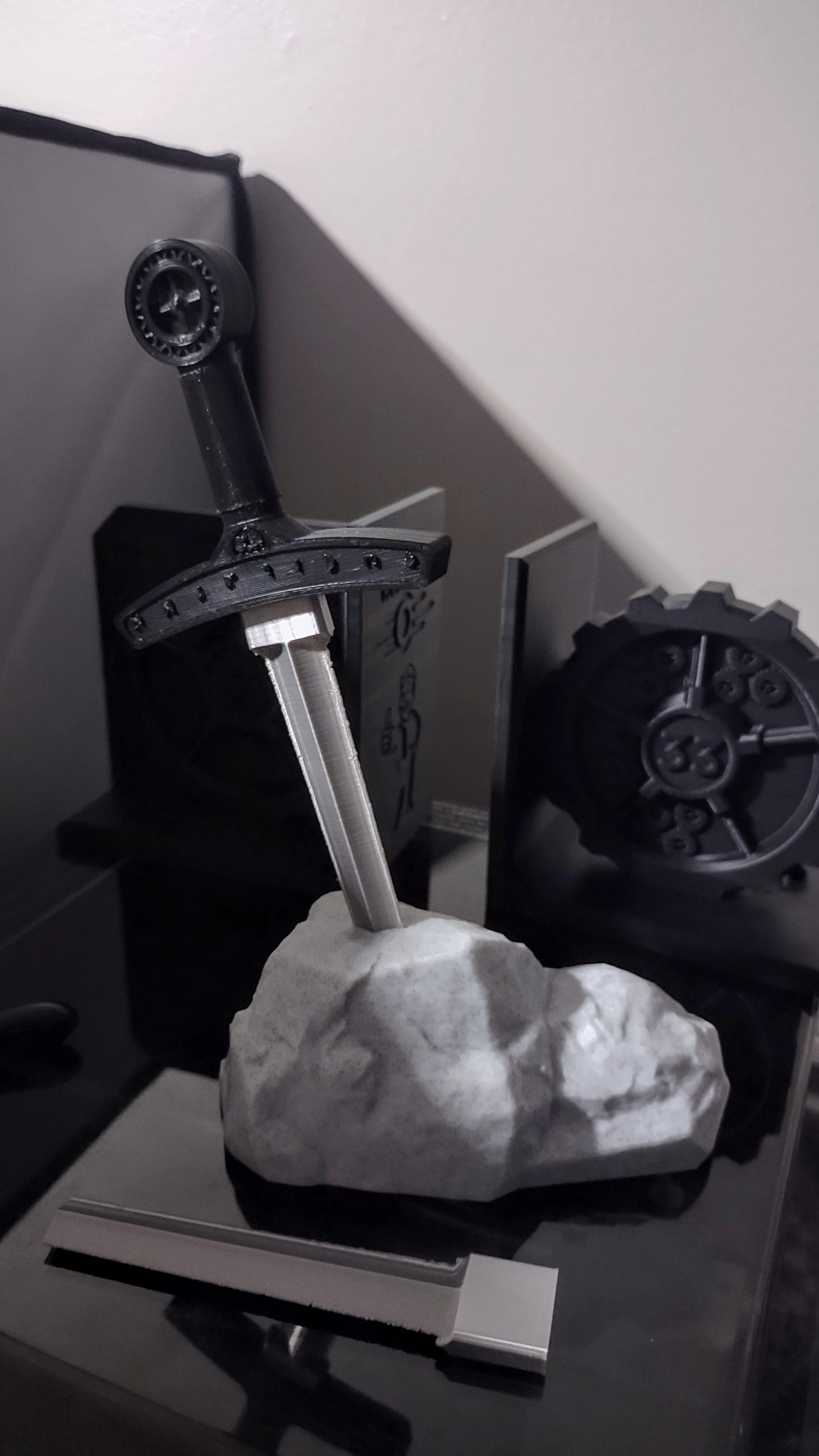 Excaliber - Sword in the Stone 3d model