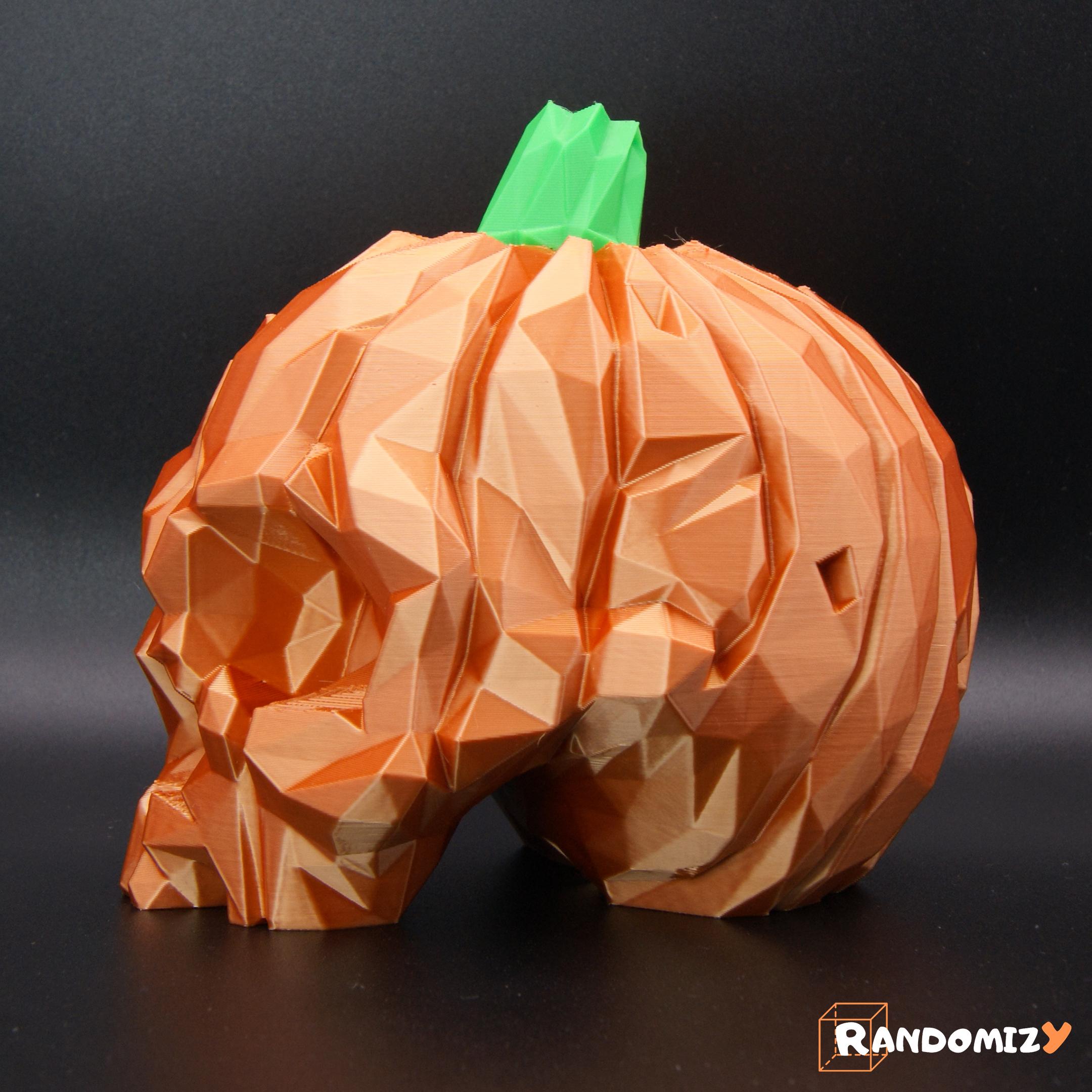 Pumpkin Skull - Low Poly 3d model