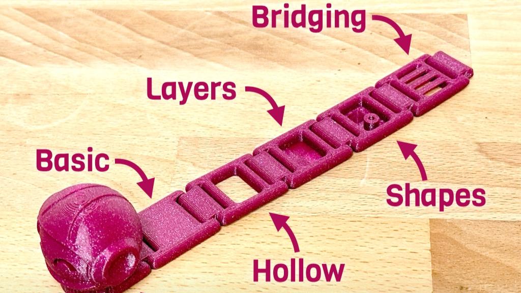 Flexi Fila Swatch (filament samples made fun - flexible calibration) 3d model