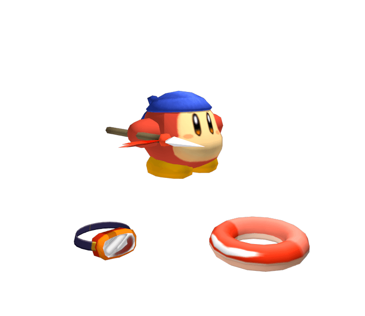 Kirby Waddle Dee with Goggles 3d model