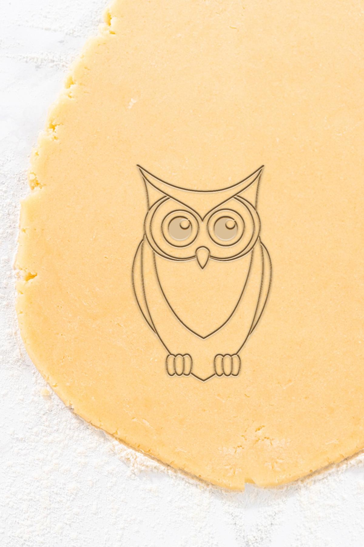 Owl Cookie Cutter, Biscuit Cutter 3d model