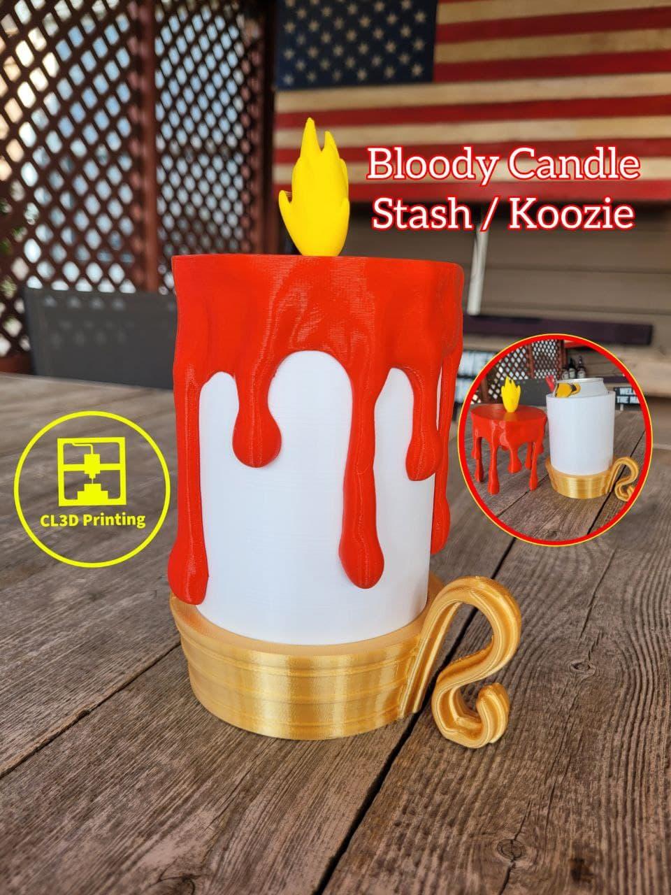 Bloody Candle Koozie / Stash Container 3d model