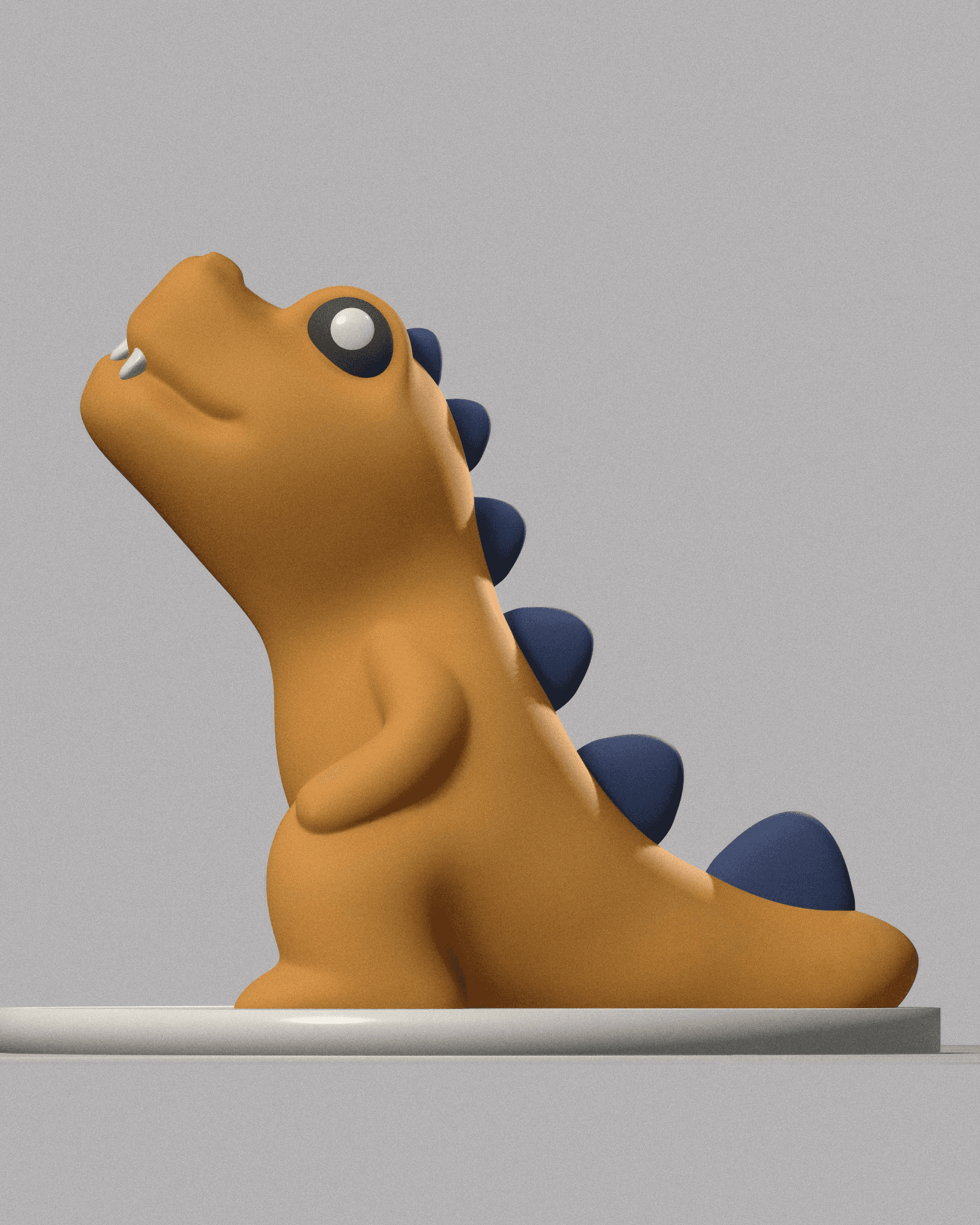 Cute Dino - No Support 3d model