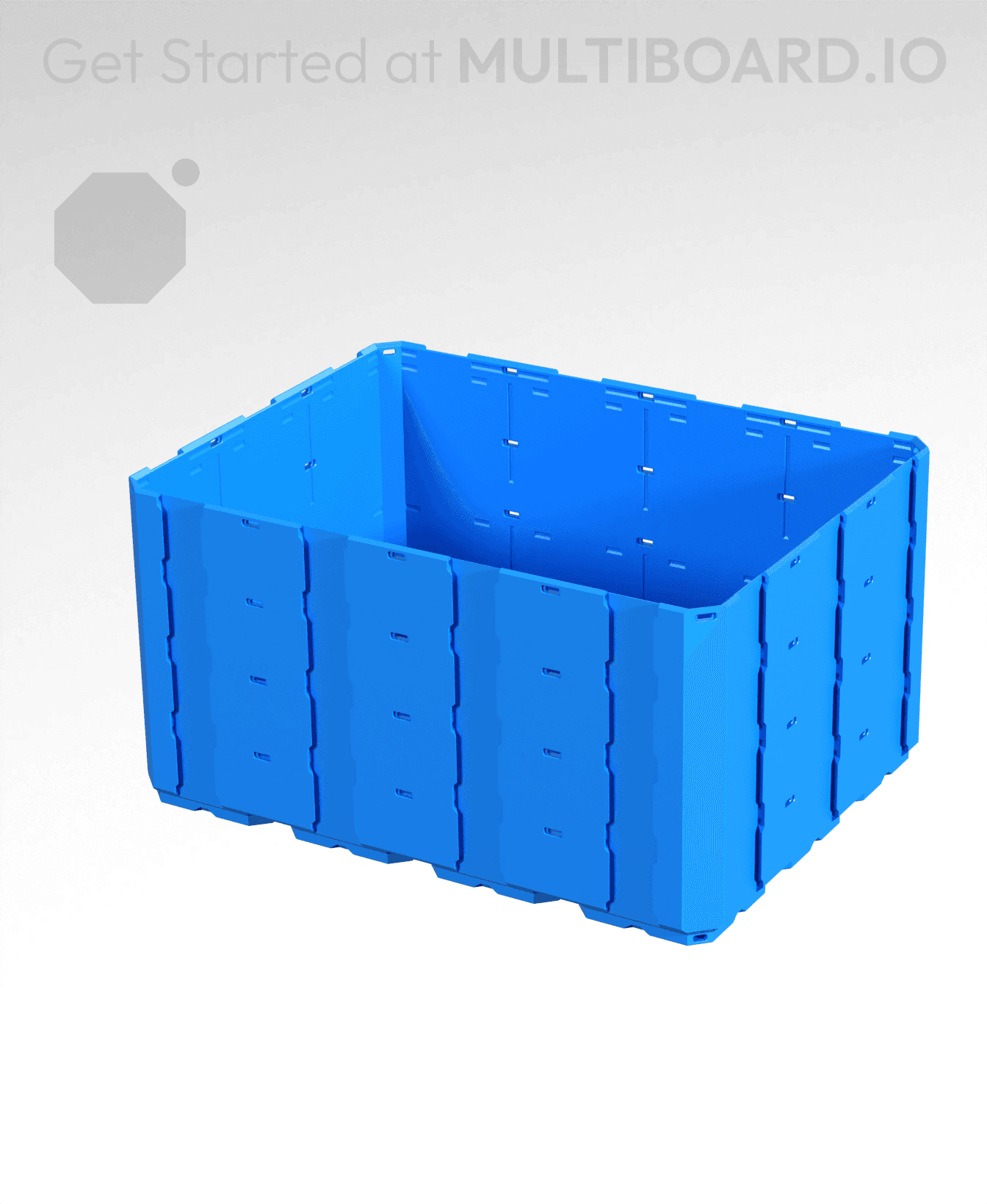 4x3x2 - Full Multipoint Rail - Multibin Shell 3d model