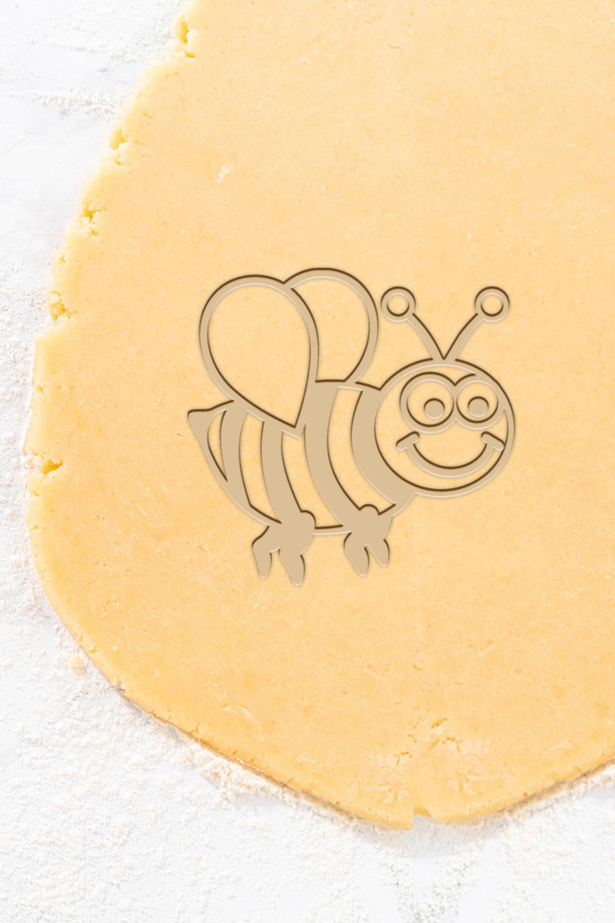 Bee Cookie Cutter, Biscuit Cutter 3d model