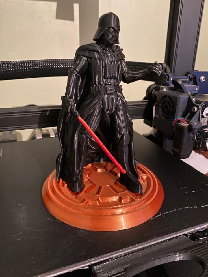Darth Vader  - The photo does not do it justice, it's an epic model from a very talented artist. This is just pressed together as a test fit, will be even better when finished properly. - 3d model
