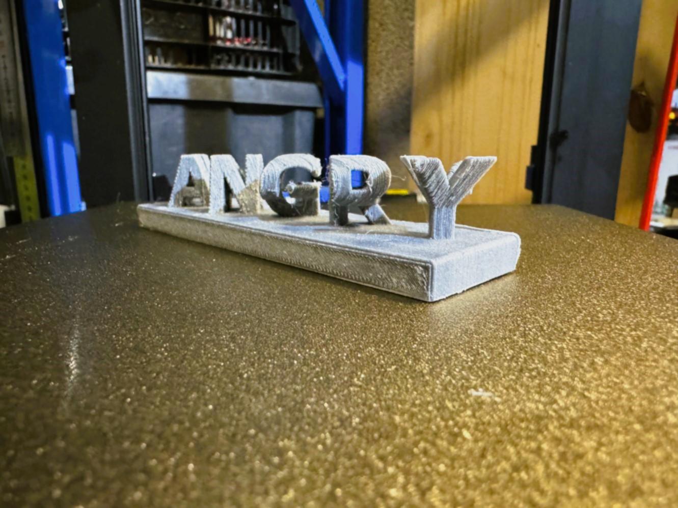 Happy Angry text flip and desktop mood 3d model