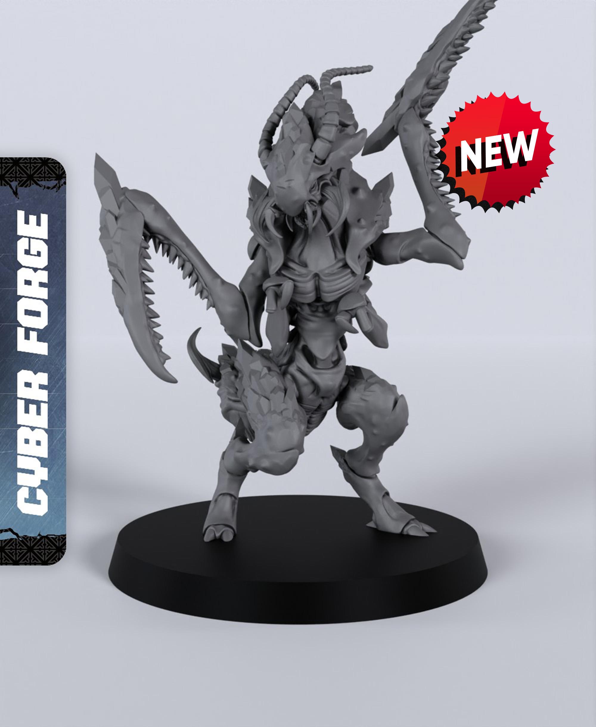 Deathlord Prime - With Free Cyberpunk Warhammer - 40k Sci-Fi Gift Ideas for RPG and Wargamers 3d model