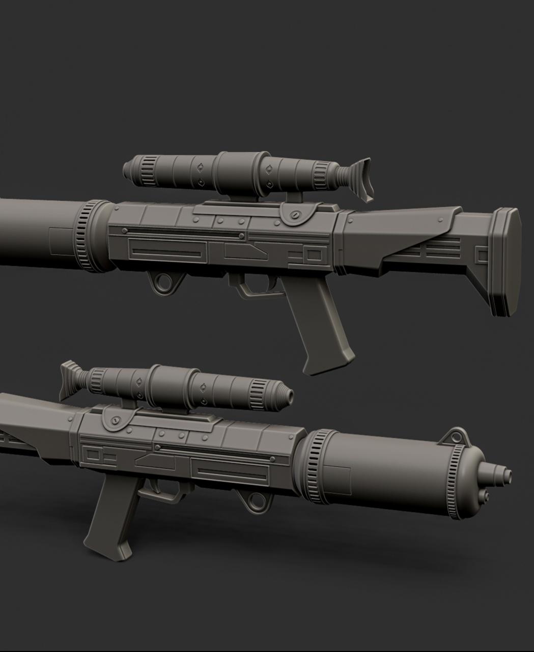 Republic rifle from Havoc Squad set  3d model
