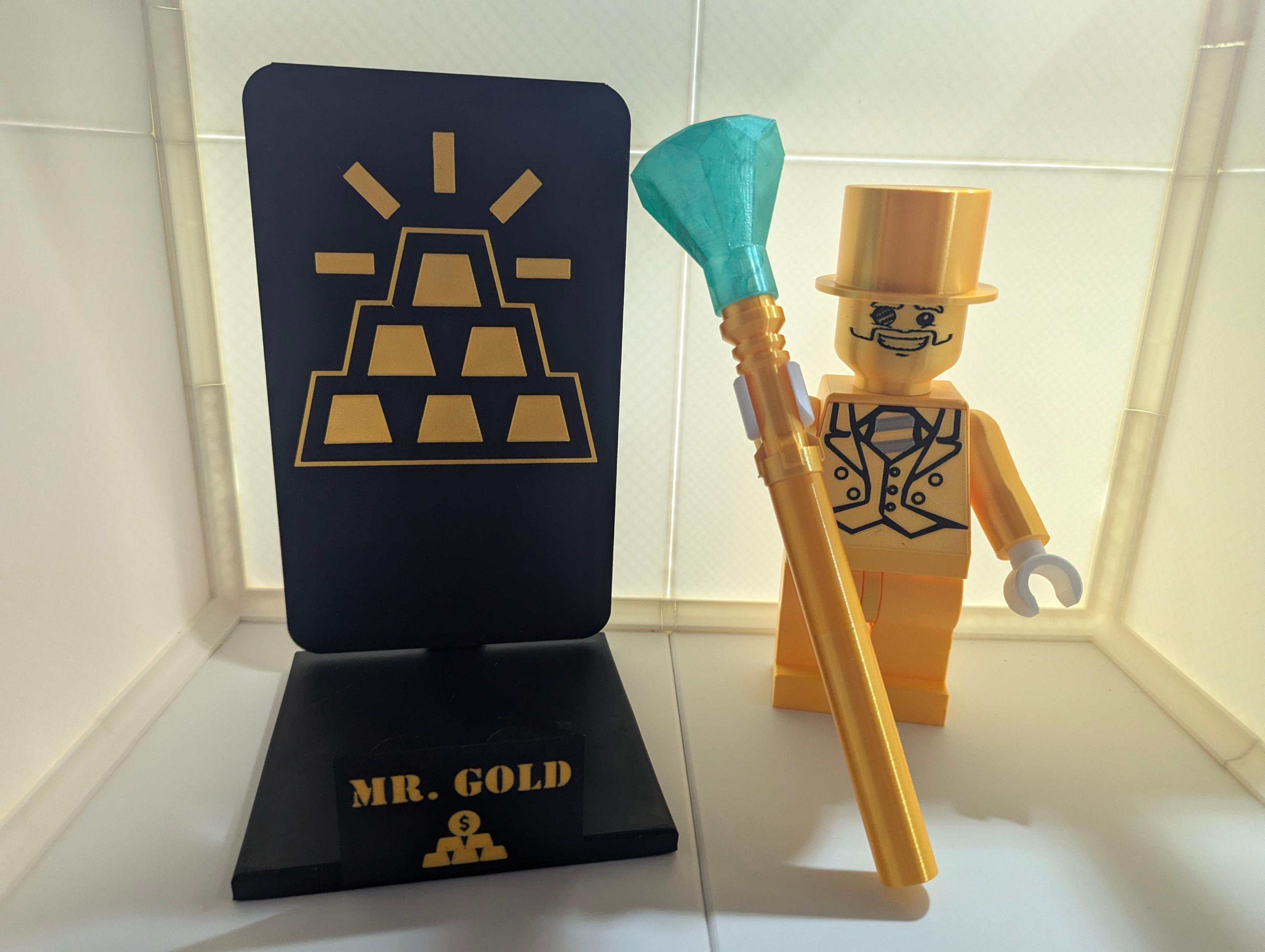 Mr. Gold Multicolor Nameplate Set 3d model