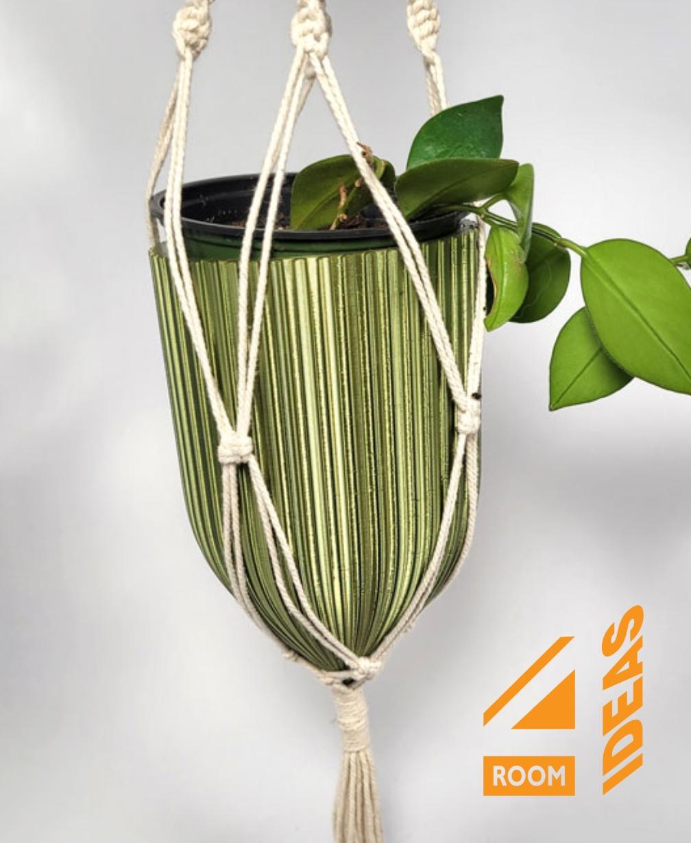 Bullet Planter Pot 1 - hanging planter + stands 3d model