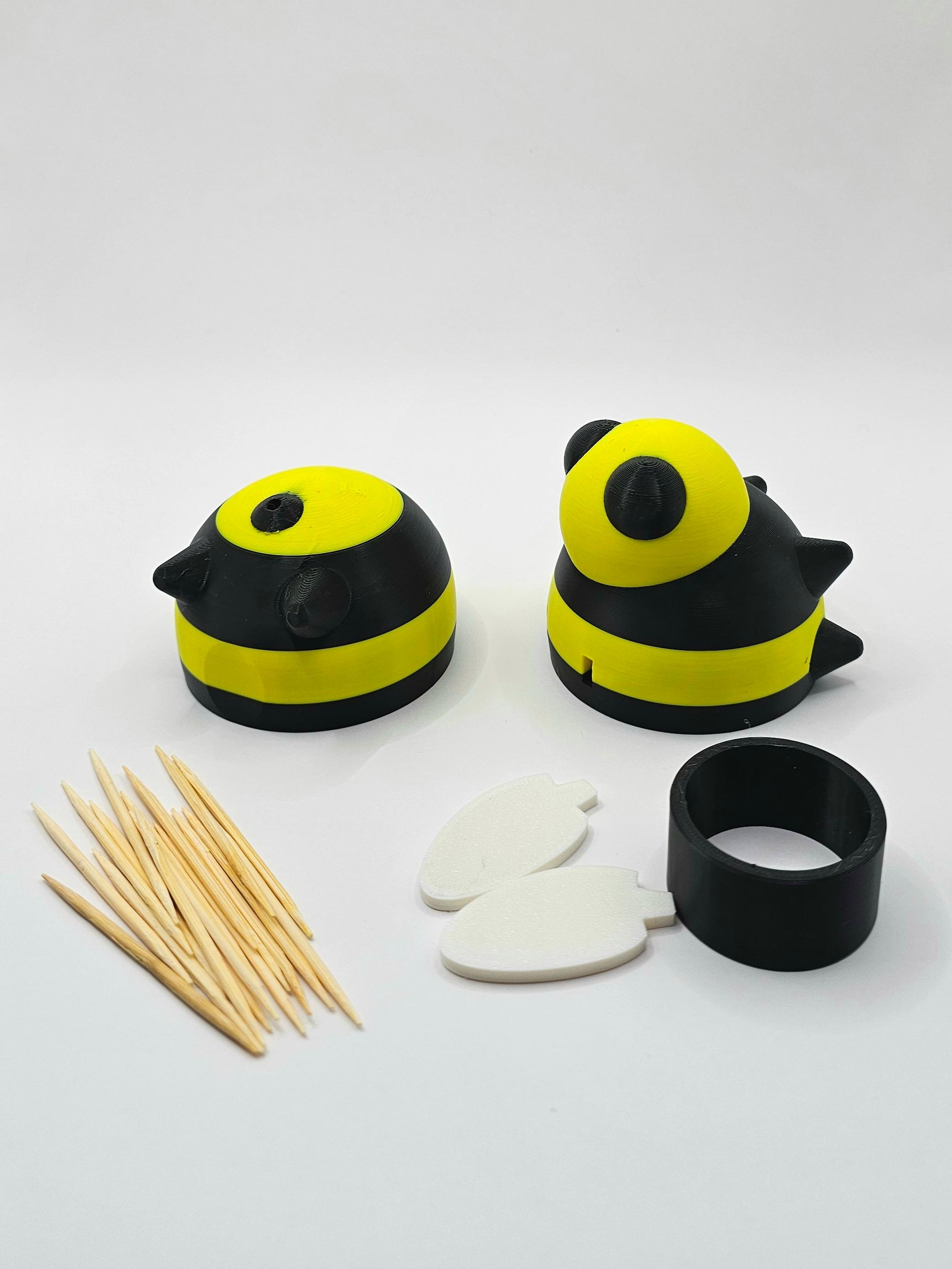 Bee Toothpick Holder / 3MF Included 3d model