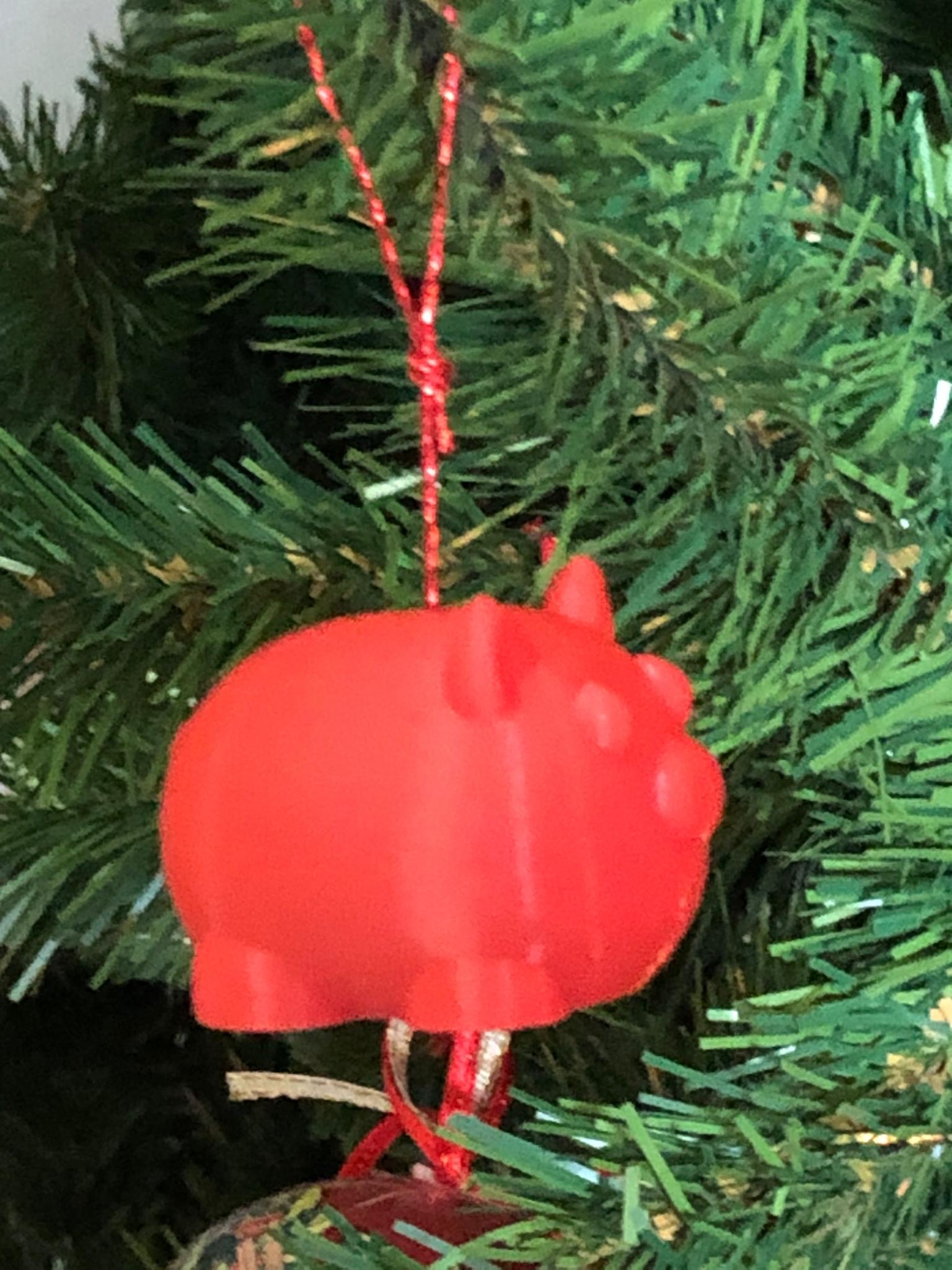 Pig Christmas Ornament 3d model