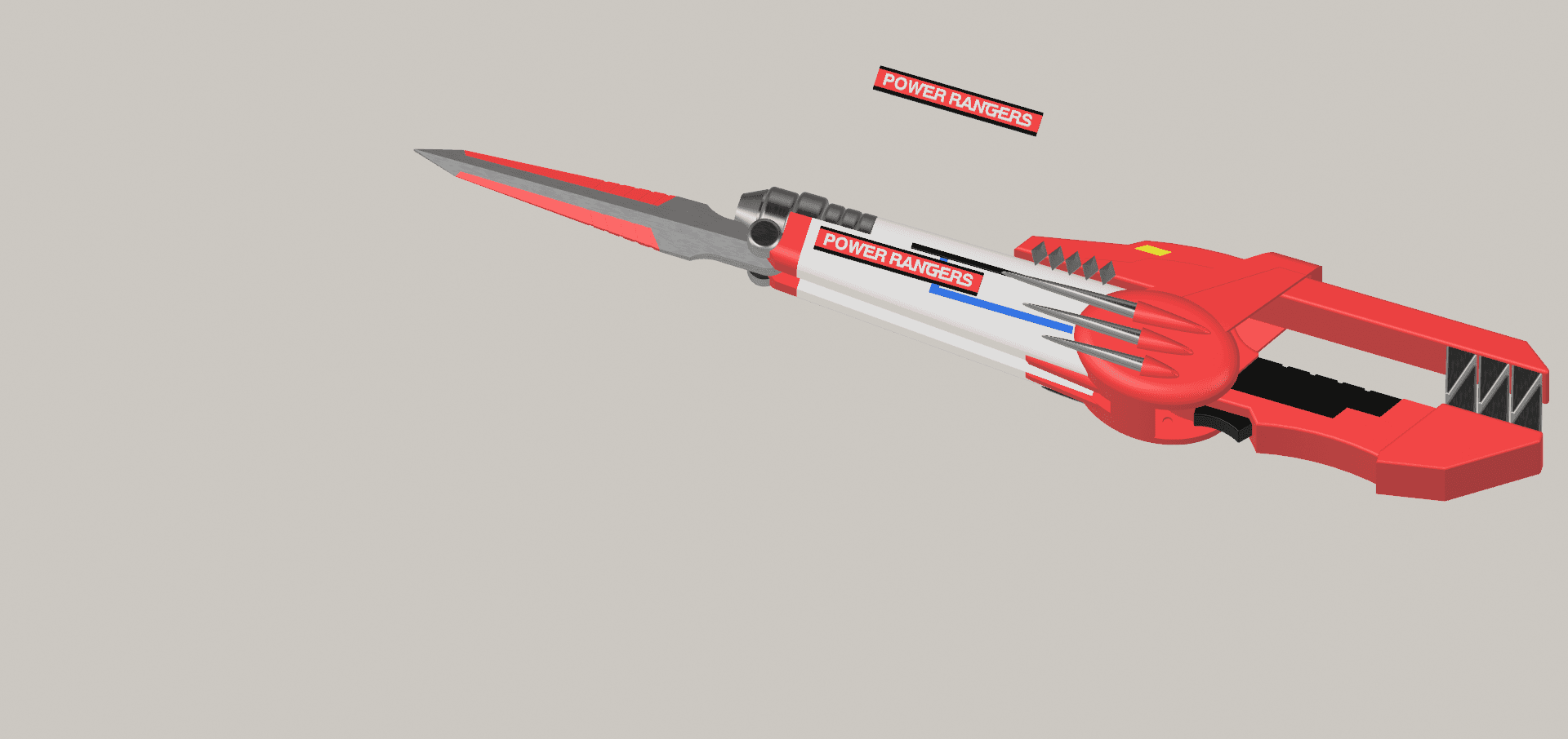 Blade Blaster - Mighty Morphin Power Rangers 3d model