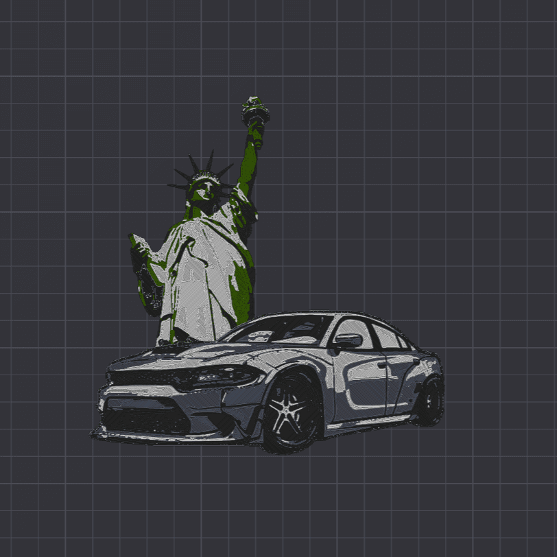 Liberty Charger Magnet 3d model