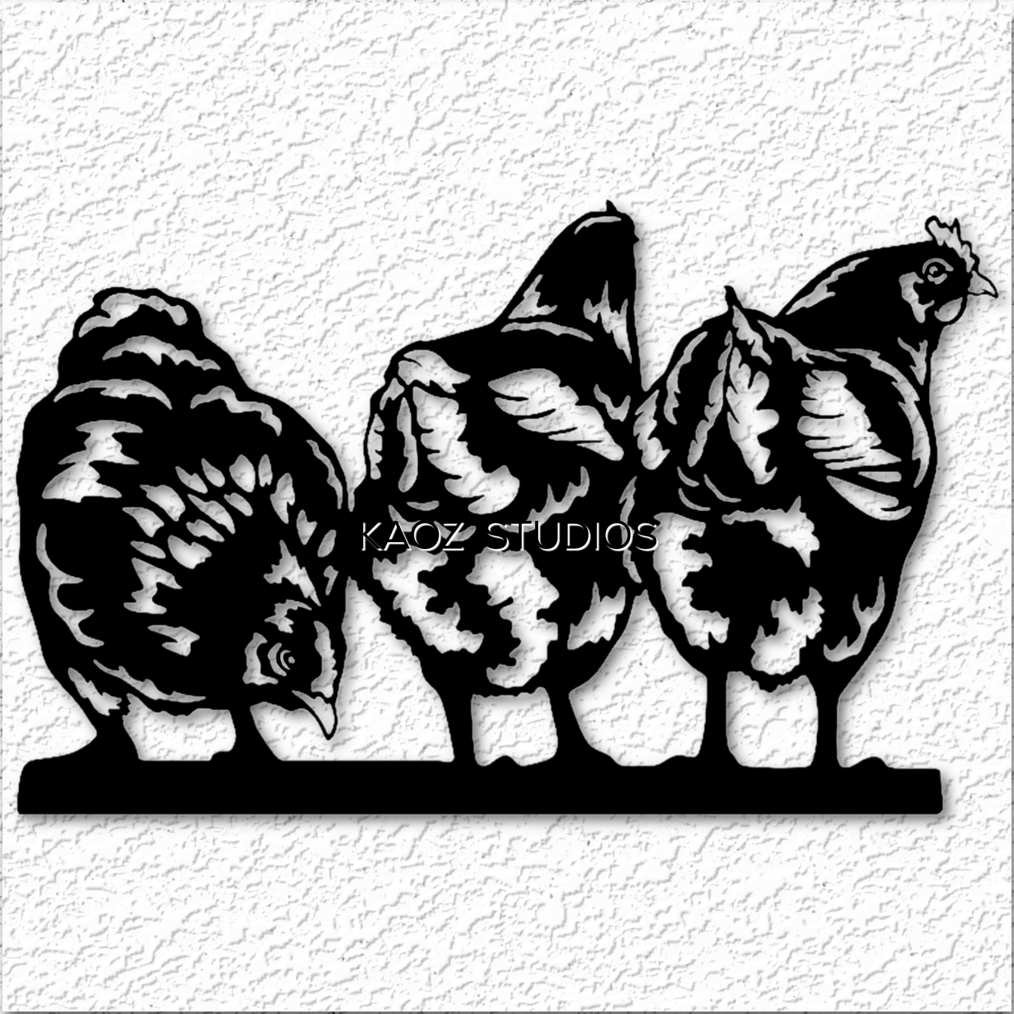 Chicken wall art hen wall decor farmhouse decoration 3d model