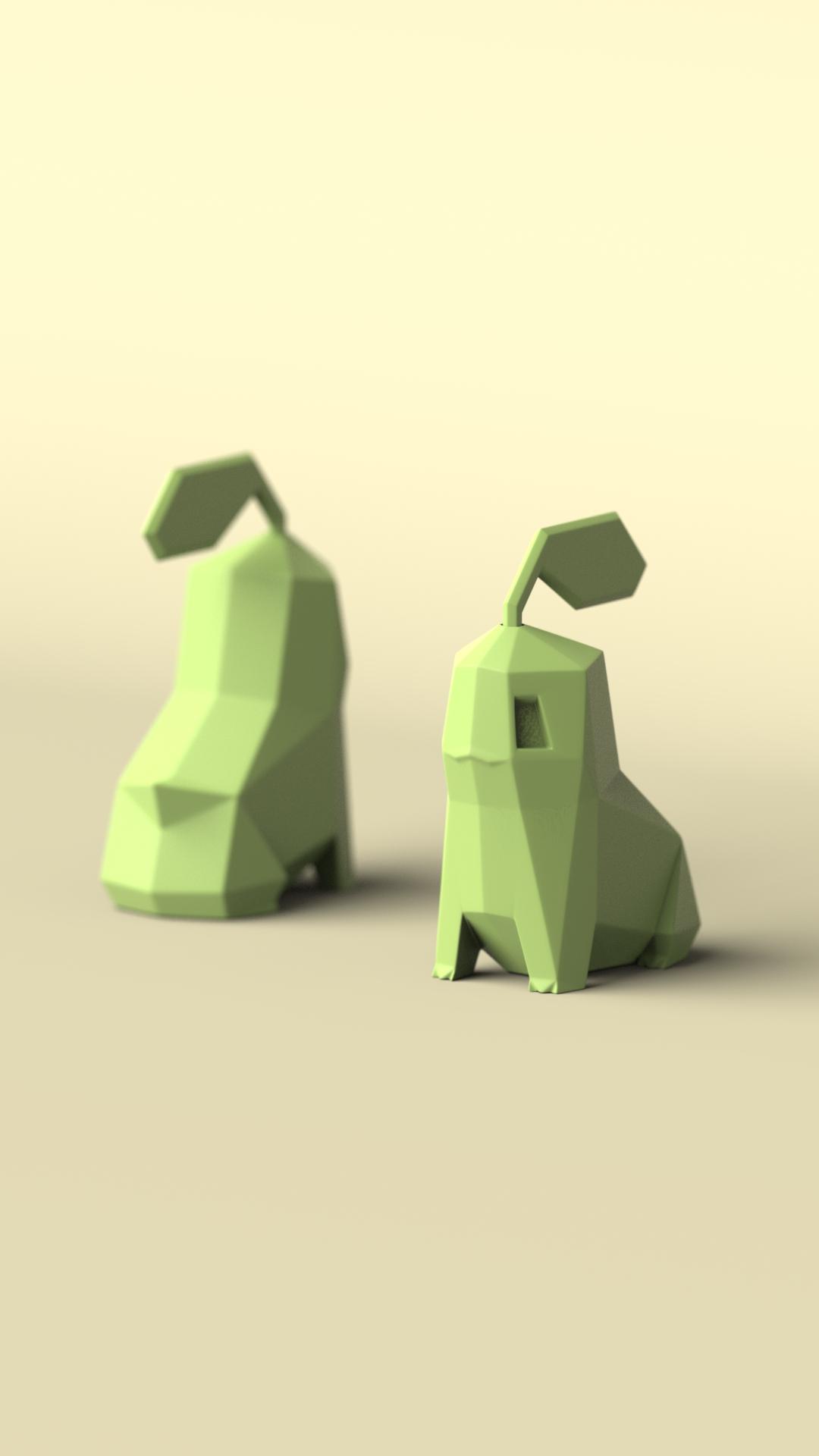 Low-poly Chikorita (Version 2) 3d model