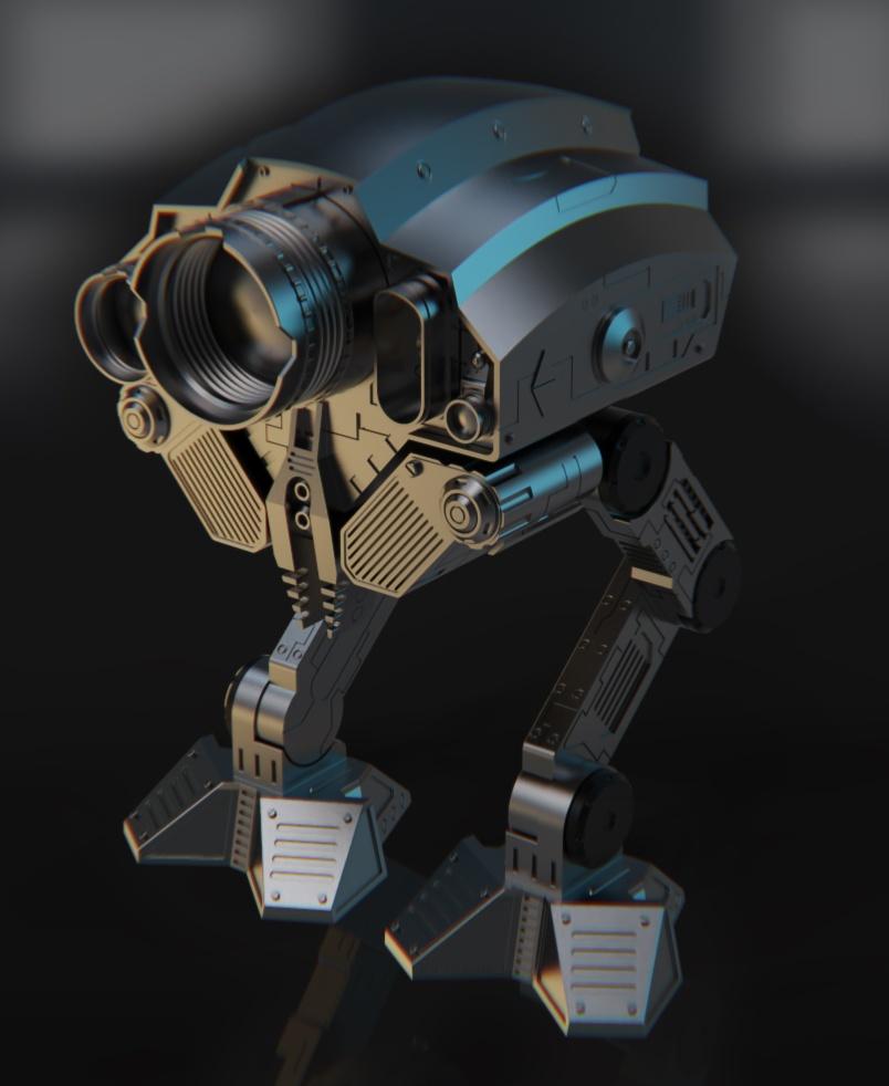 Scout droid 3d model